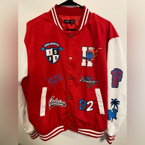 Light Cool Varsity Red Jacket - Picture 1 of 4